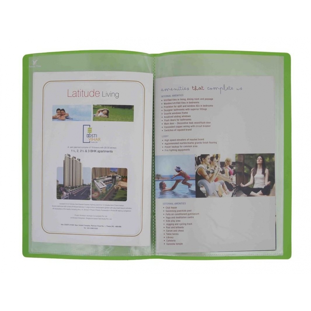 Buy Falcon Trendy Display Book A4 60 Pockets online ShaanStationery